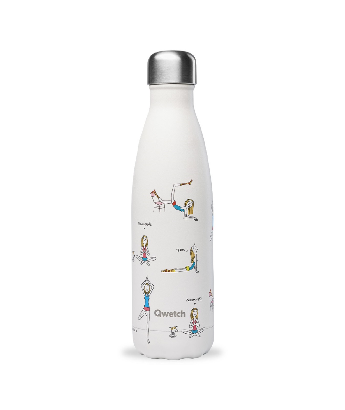product image - Термопляшка Qwetch YOGA BY SOLEDAD, об'єм 0,5 л, бежевий