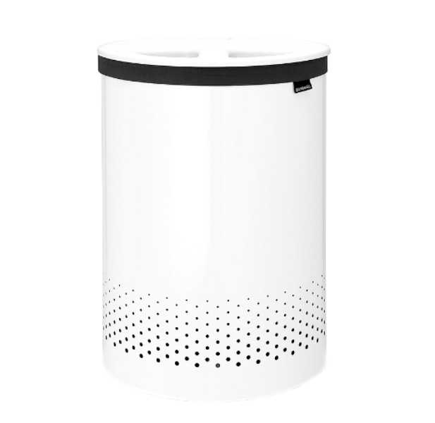 product image - Бак для білизни двосекційний Brabantia, об'єм 55 л, білий