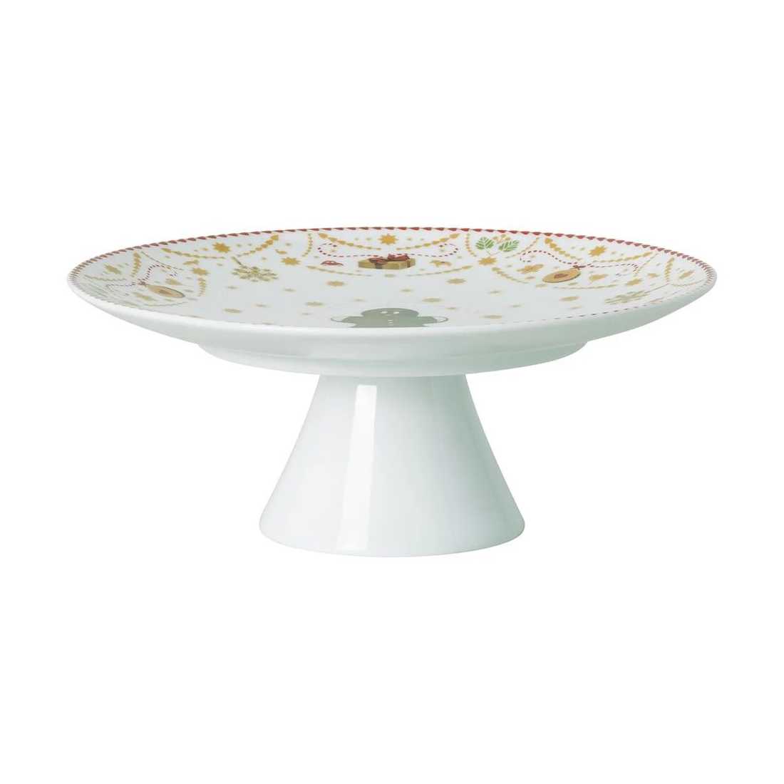 product image - Блюдо сервировочное на ножке Hutschenreuther CHRISTMAS LOVE, диаметр 22 см, белый с рисунком