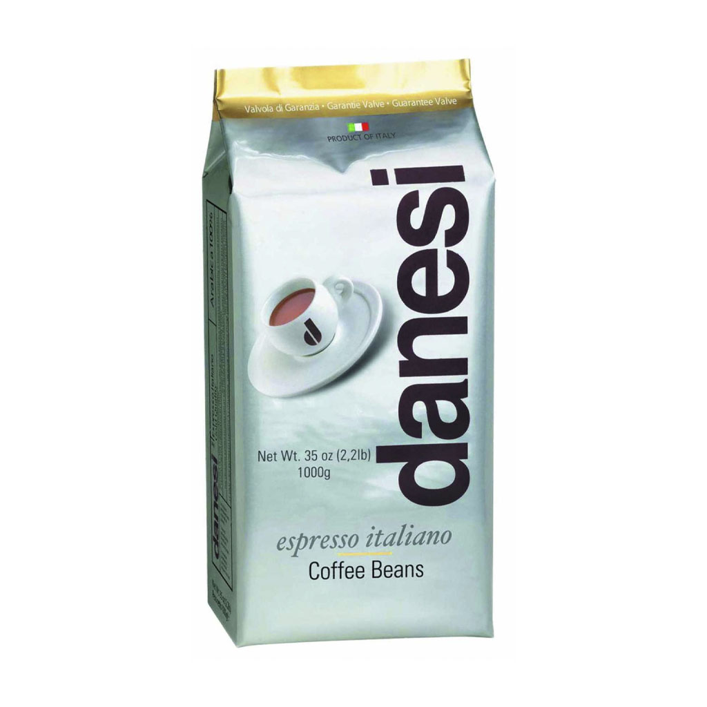 product image - Кава Gold в зернах Danesi, 1 кг, вакуумний пакет з клапаном, жовтий