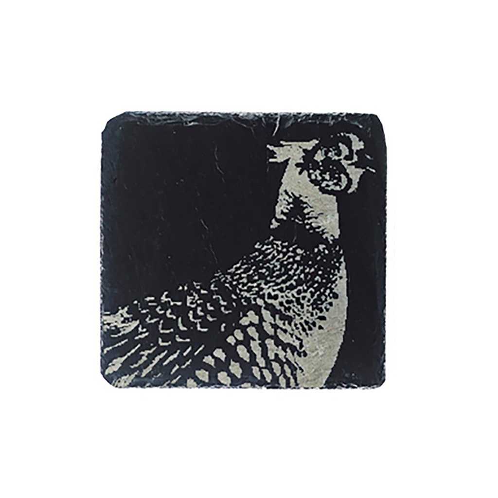 product image - Костер Just Slate PHEASANT, 11х11 см, чорний з малюнком