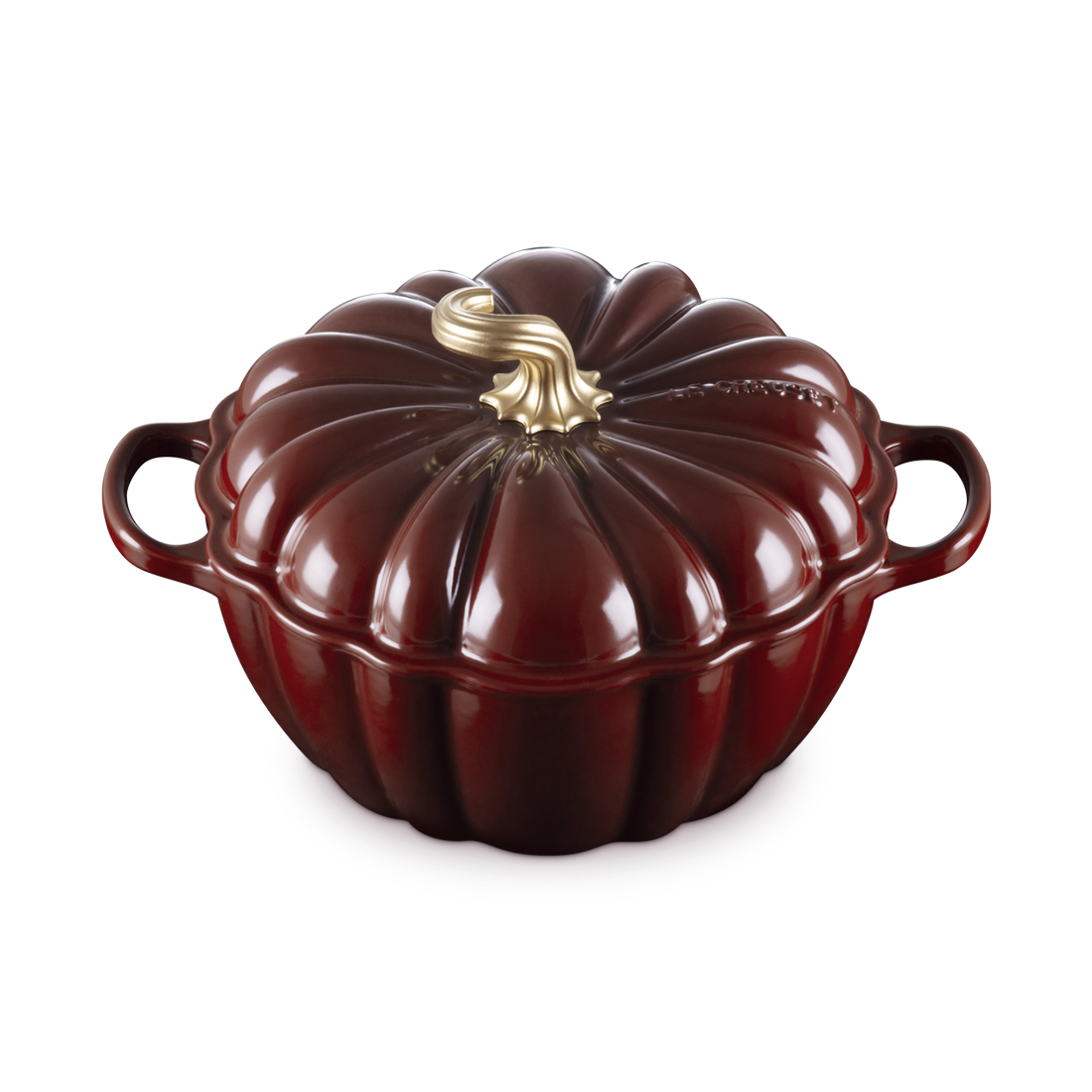 product image - Каструля чавунна з кришкою Le Creuset Cast Iron Pumpkin Casserole Garnet Red, об'єм 3,7 л, діаметр 24 см