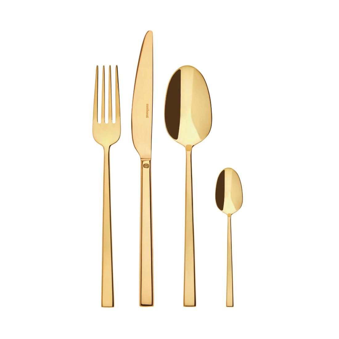 product image - Набір столових приладів Sambonet Retail Rock Cutlery, золотистий, 24 предмети, на 6 персон