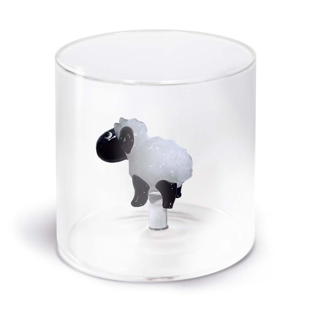 product image - Склянка «Вівця» WD Lifestyle Monterey Animals, об'єм 0,25 л, прозорий