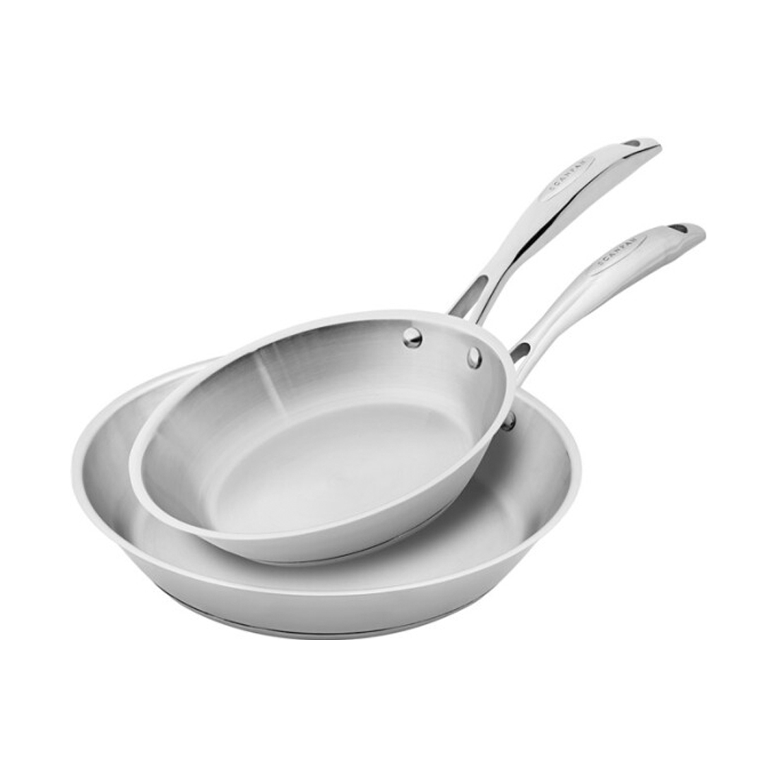 product image - Набір сковорідок сталевих Scanpan Fry Pan STS, діаметр 20 см і 28 см, сріблястий