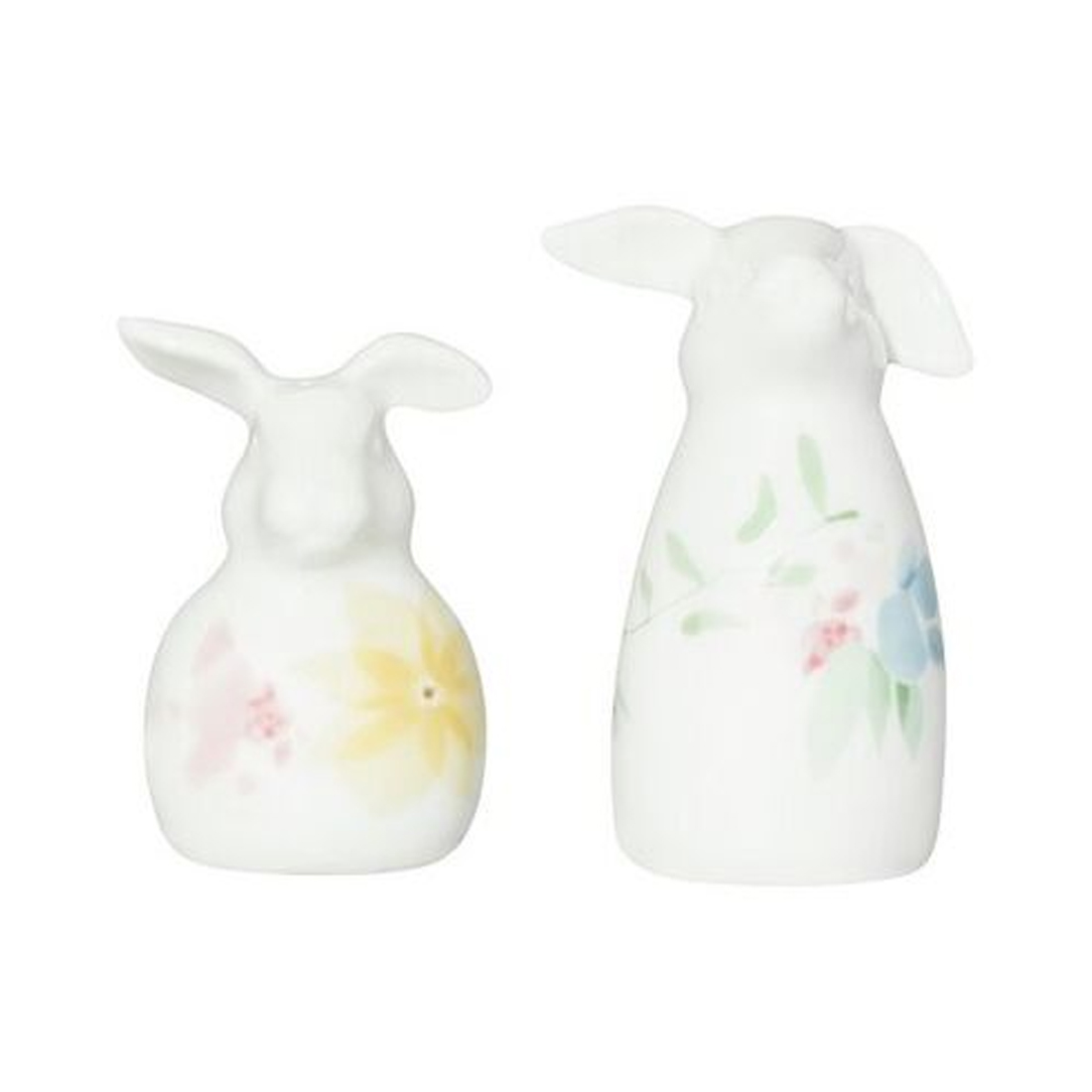 product image - Набір для солі та перцю Кролик Hutschenreuther Blumenwiese, білий з малюнком, 2 шт.