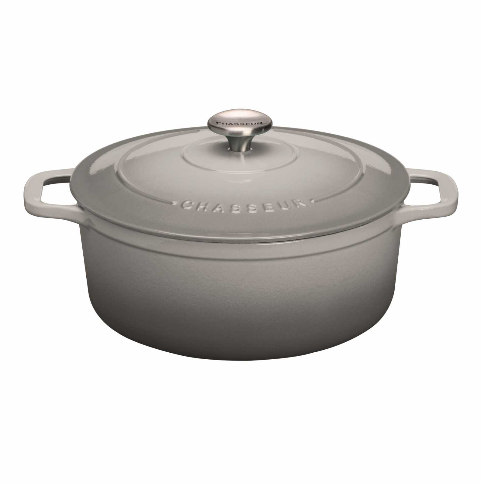 product image - Каструля з кришкою Chasseur ROUND CASSEROLE, об'єм 4 л, сірий