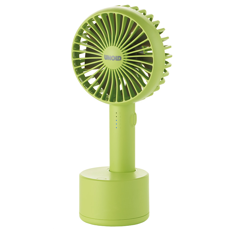 product image - Ручний вентилятор Unold HANDHELD FAN Breezy Swing, висота 21,2 см, світло-зелений