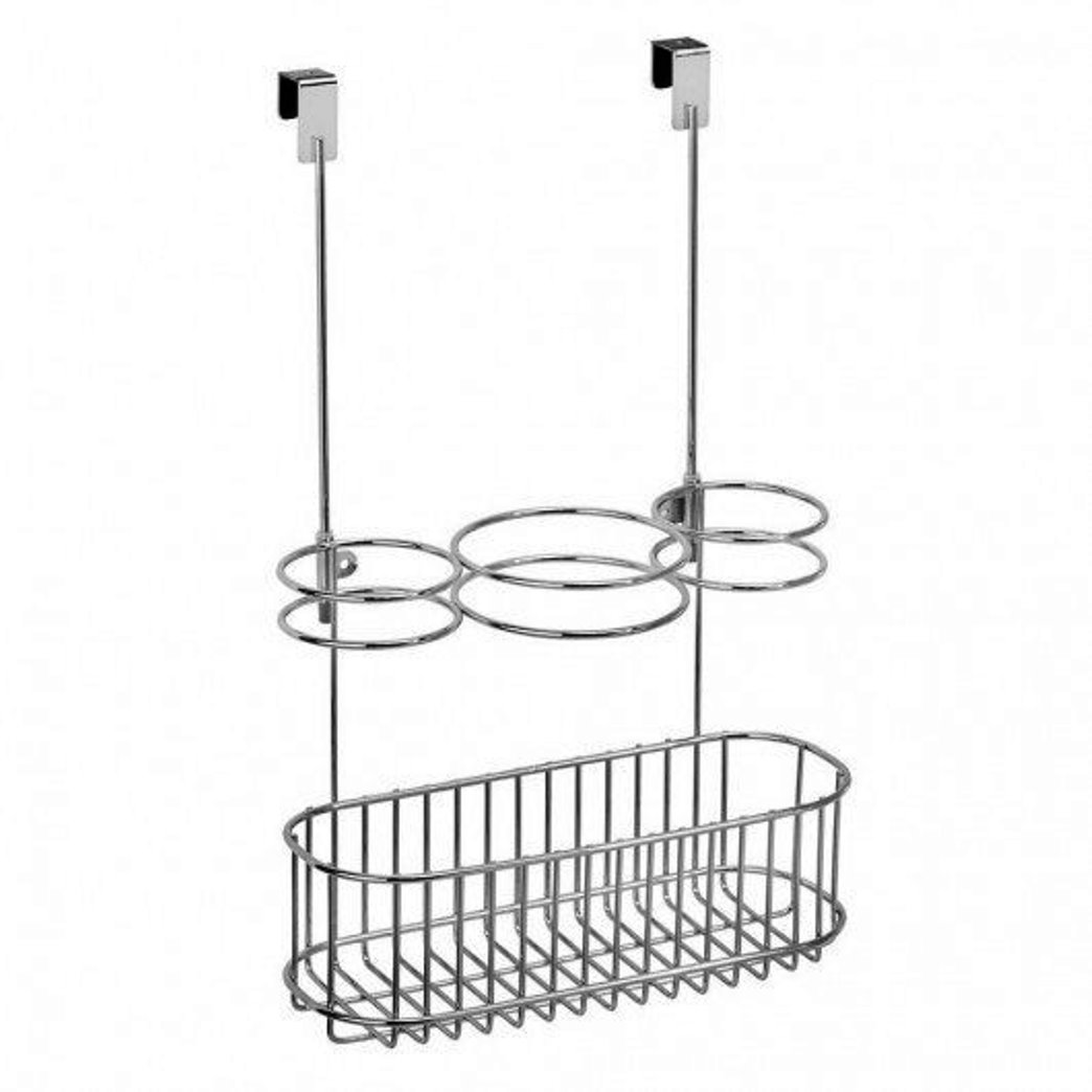product image - Тримач для фена і плойки для волосся iDesign CLASSICO, 27,2х12,7х25,4 см, сріблястий