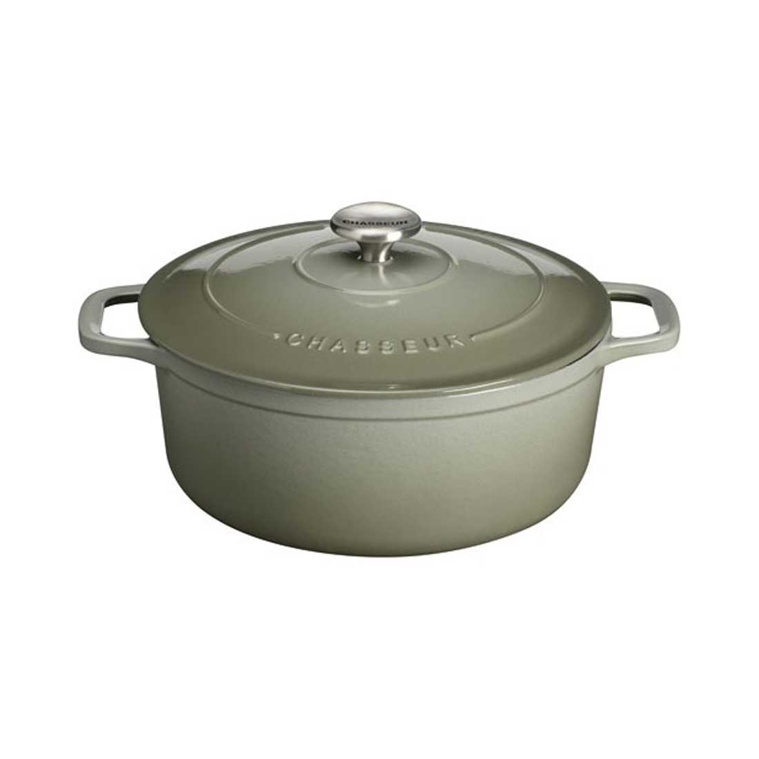 product image - Каструля з кришкою Chasseur ROUND CASSEROLE, об'єм 4 л, діаметр 24 см, пальмовий зелений