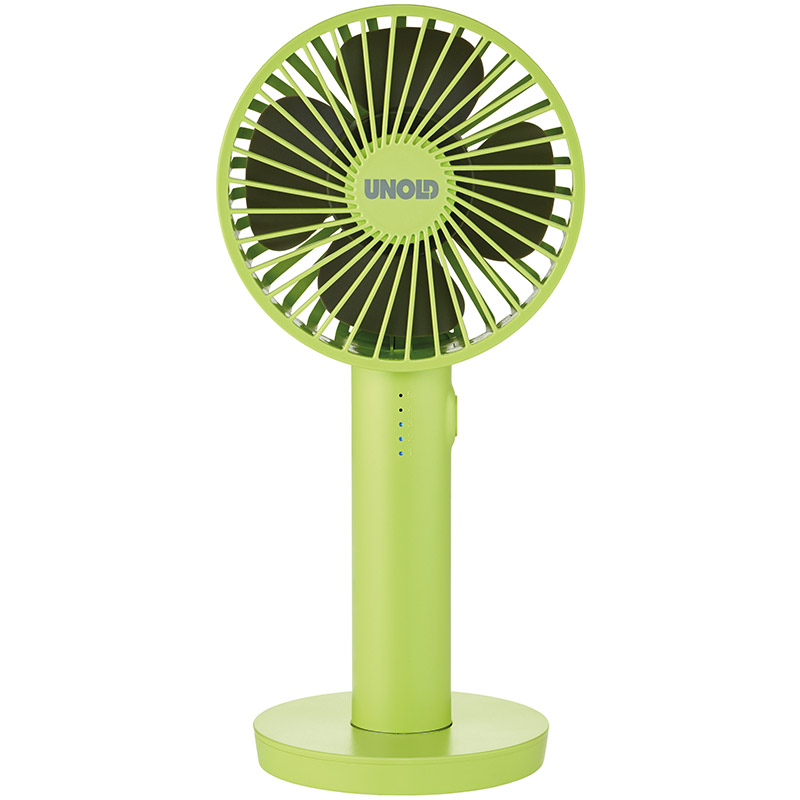 product image - Ручний вентилятор Unold HANDHELD FAN Breezy, висота 20,5 см, світло-зелений