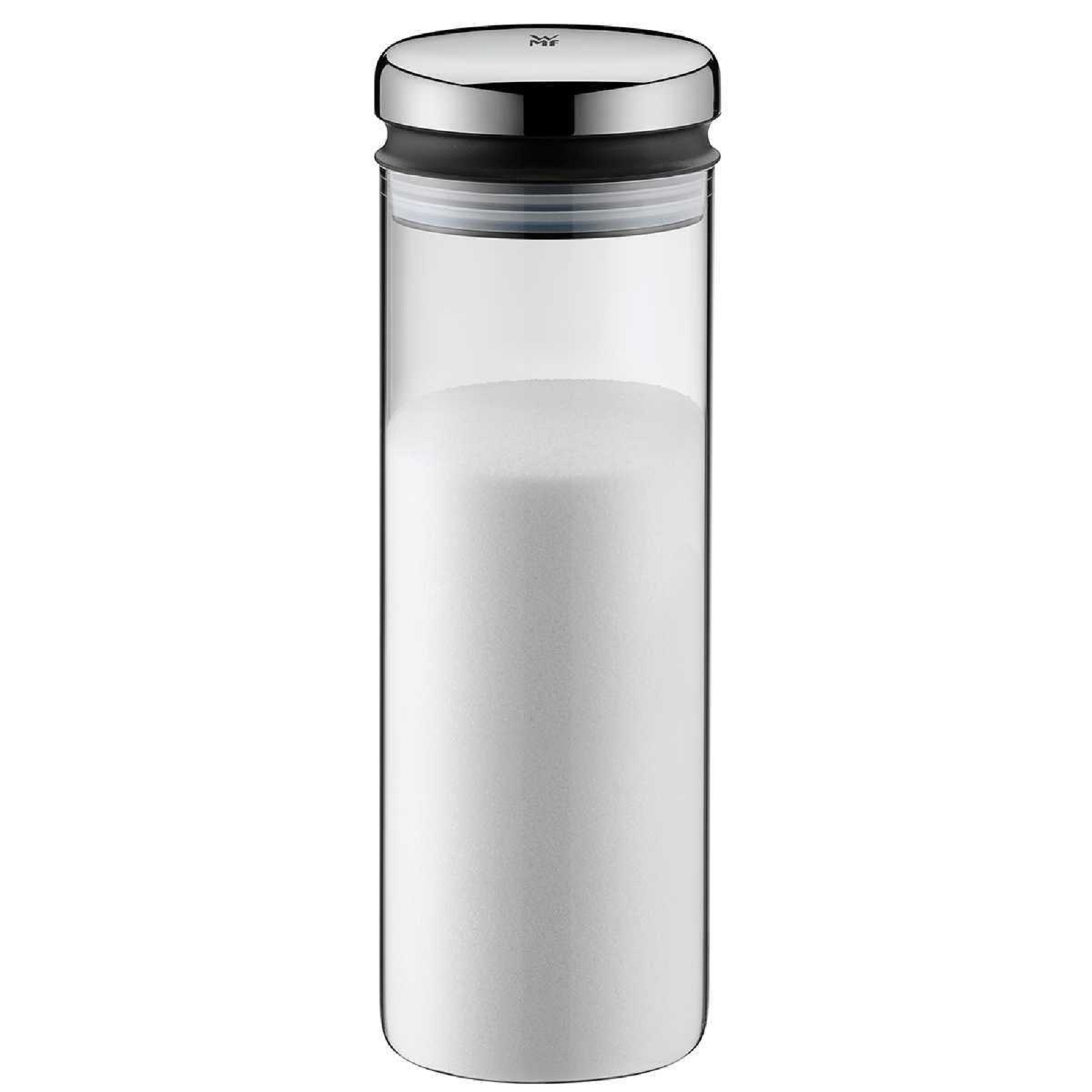 product image - Банка з кришкою для продуктів WMF Depot, об'єм 1,5 л, прозорий зі сріблястим