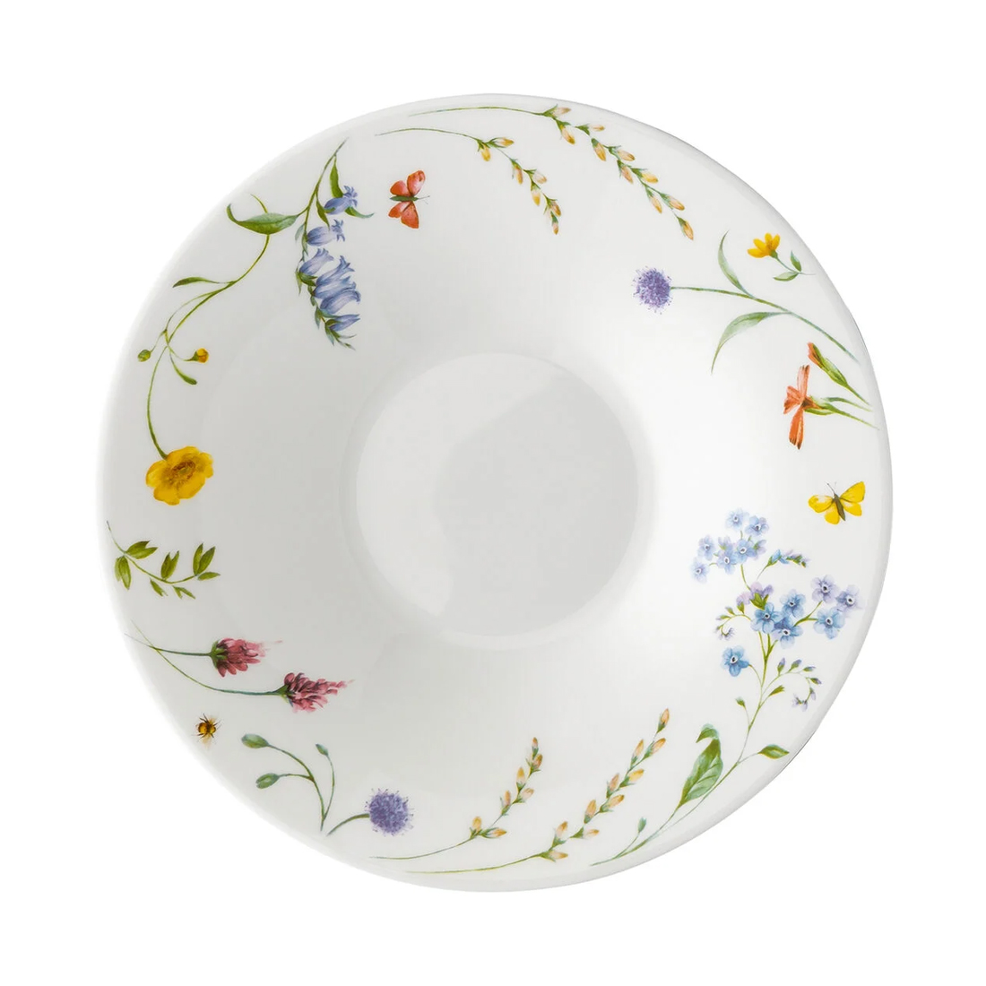 product image - Тарілка глибока порцелянова Hutschenreuther NORA, діаметр 24 см, білий з малюнком