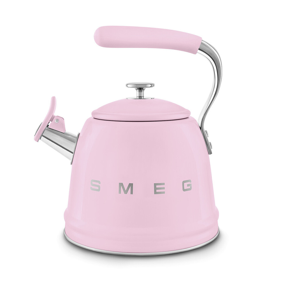 product image - Чайник со свистком Smeg 50'S STYLE, объем 2,3 л, розовый