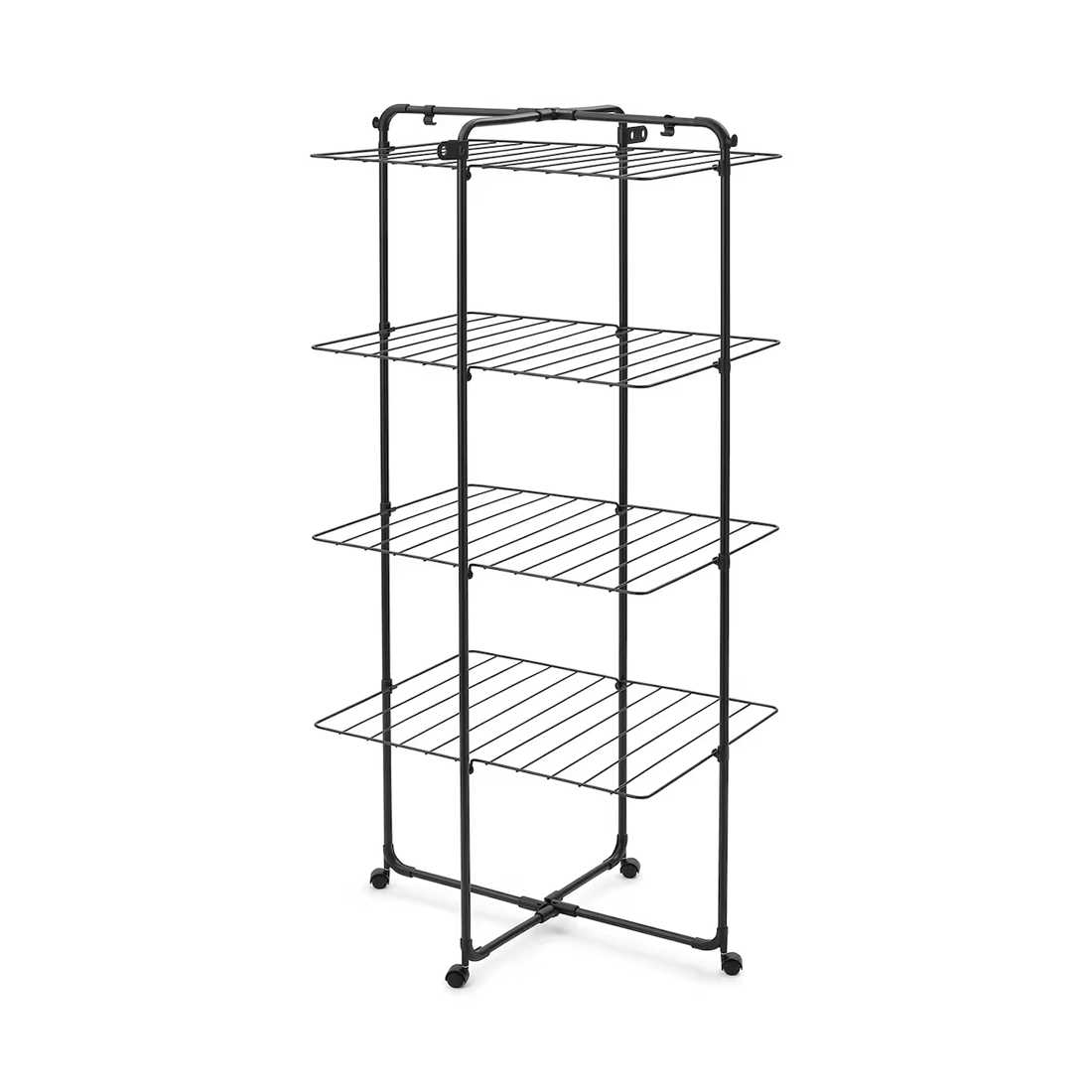 product image - Сушарка для білизни підлогова Brabantia HangOn Tower, 30 м, чорний матовий