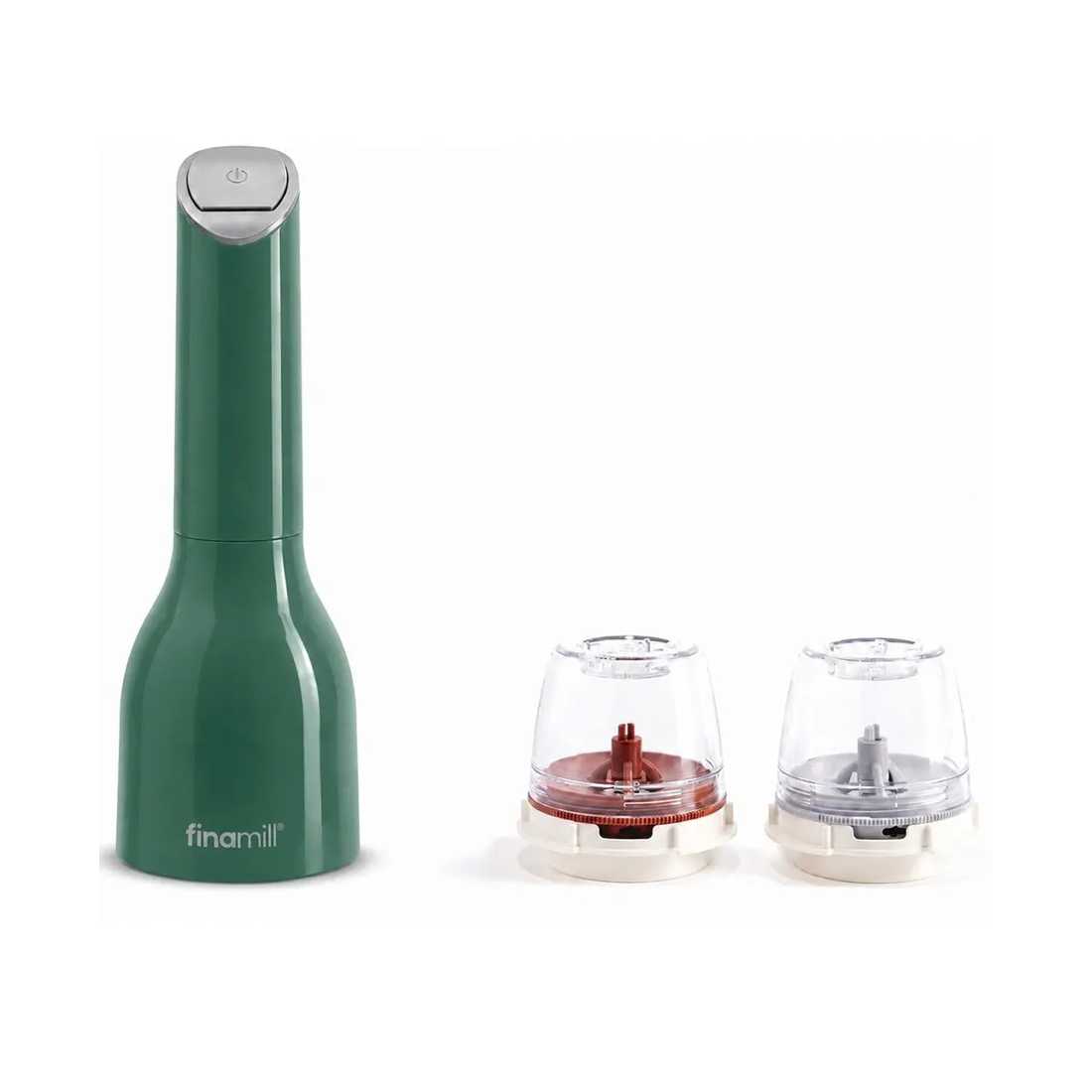 product image - Млин для спецій акумуляторний + 2 змінних пода FinaMill USB, зелений