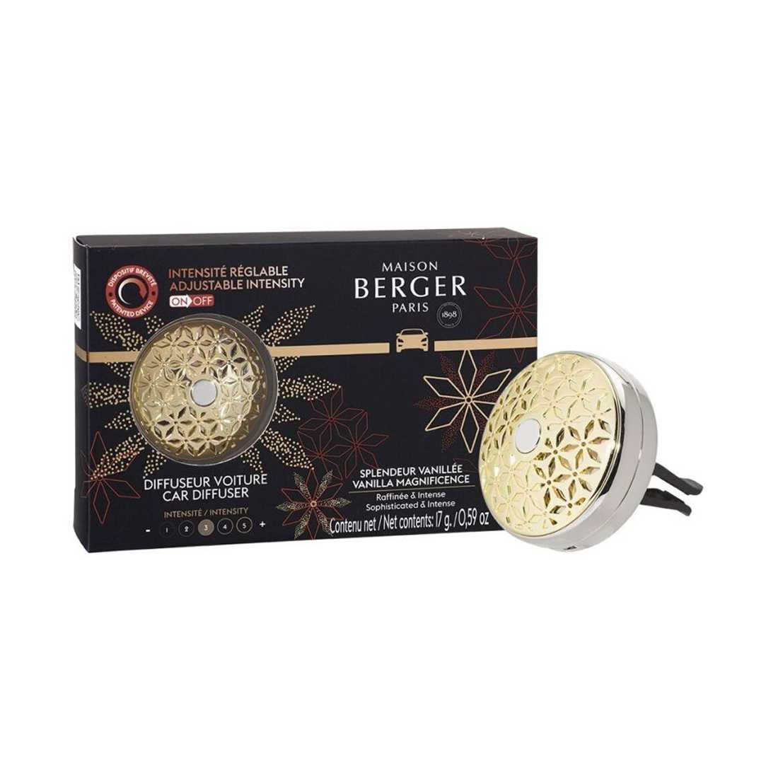 product image - Набор диффузор и картридж для автомобиля Maison Berger Paris Vanilla Magnificence