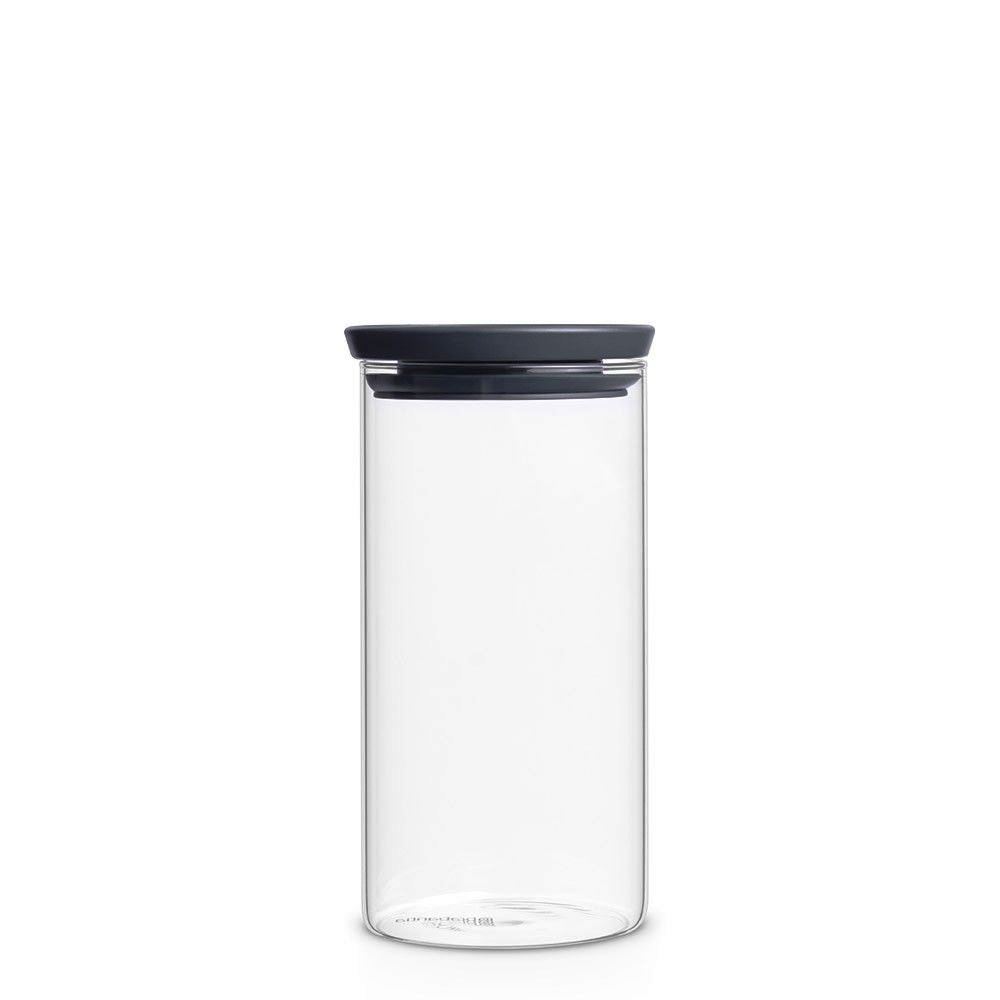 product image - Банка модульна скляна Brabantia, об'єм 1,1 л, прозорий з сірим