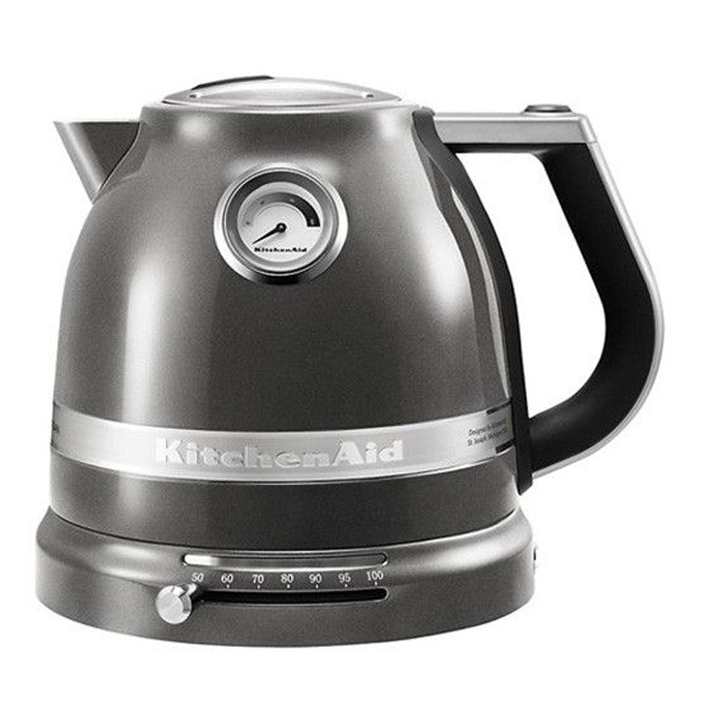 product image - Чайник електричний KitchenAid, об'єм 1.5 л, срібний медальйон