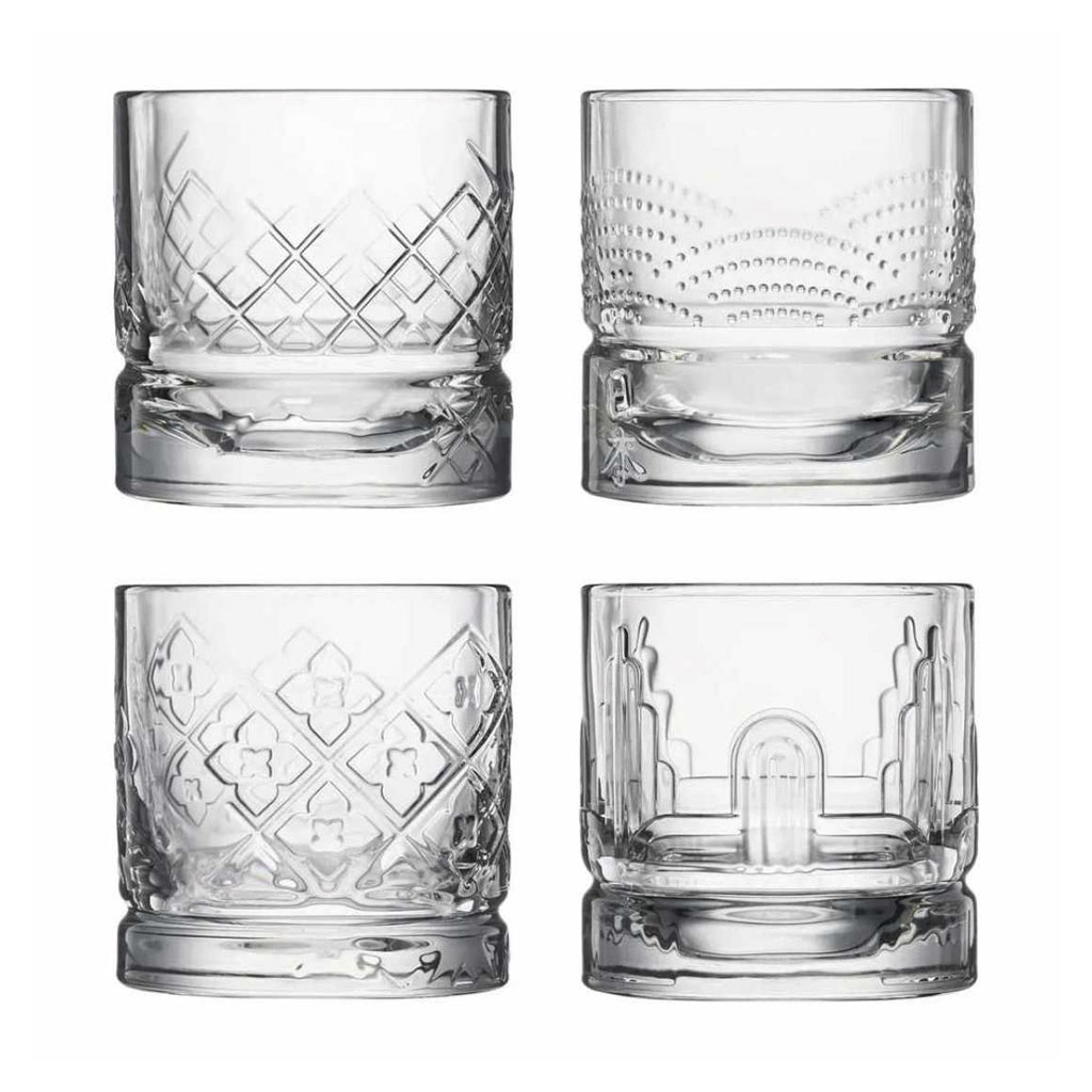 product image - Набір склянок для віскі La Rochere DANDY, об'єм 0,3 л, прозорий, 4 шт