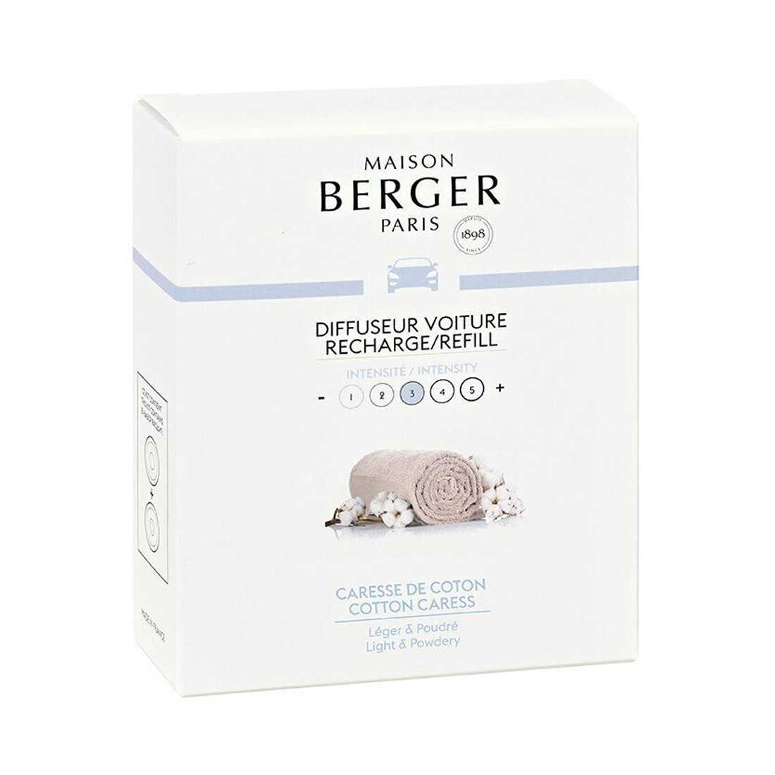 product image - Сменные картриджи для автомобильного диффузора Maison Berger Paris Cotton Caress, 2 шт