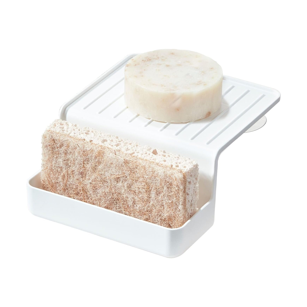 product image - Органайзер для кухонної мийки на 2 секції InterDesign TBD, 12,9х16,1х6,4 см, білий