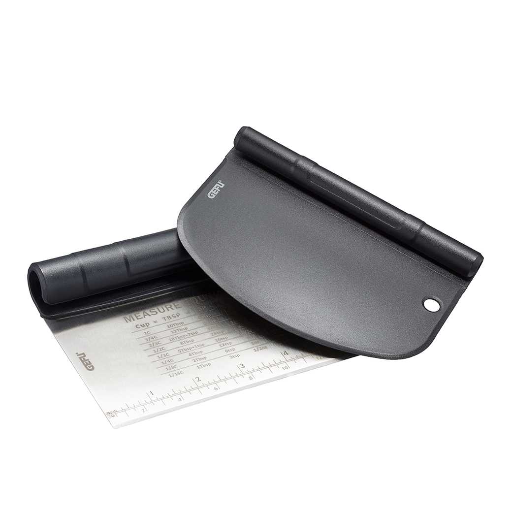 product image - Набор: скребок и нож для теста GEFU DUTTO, 15,2х11,3х2,8 см, черный