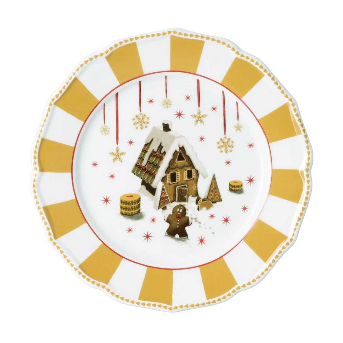 product image - Тарелка фарфоровая Hutschenreuther CHRISTMAS LOVE, диаметр 22 см, белый с бежевым