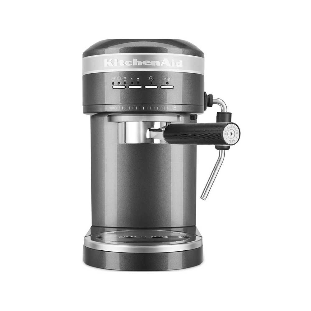 product image - Кавоварка еспресо KitchenAid ARTISAN, об'єм резервуару 1,4 л, срібний медальйон