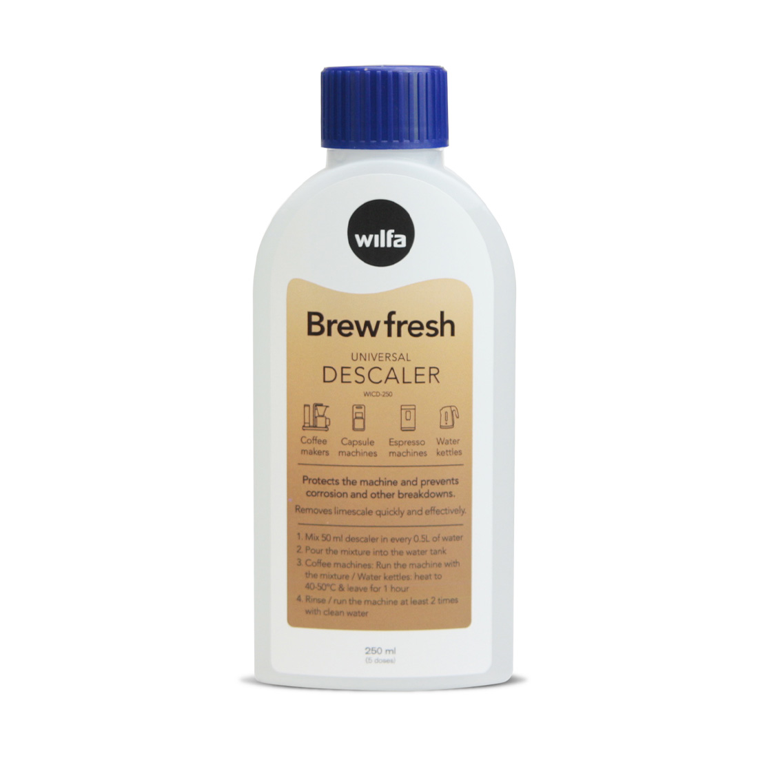 product image - Средство для удаления накипи Wilfa Brewfresh Universal descaler WICD-250