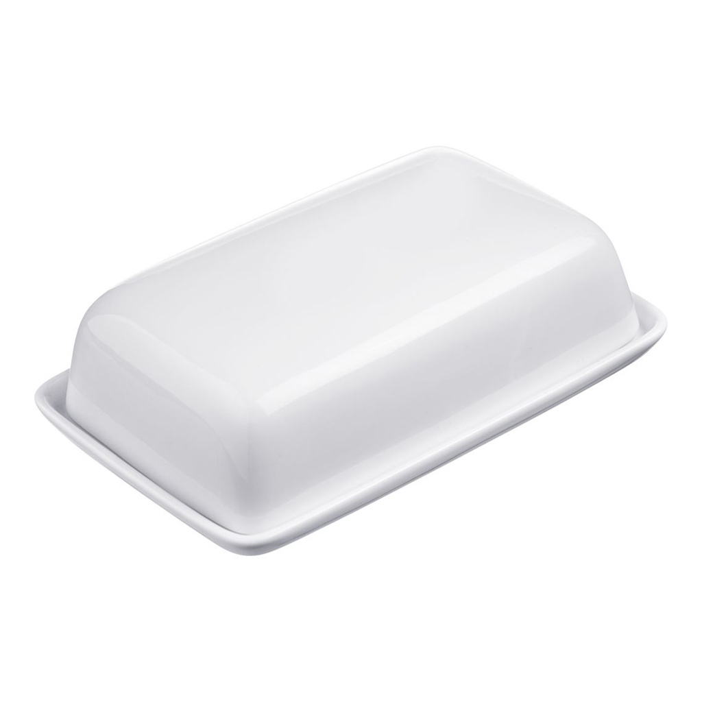 product image - Маслянка керамічна з кришкою Westmark, 18,7х12х5,5 см, білий