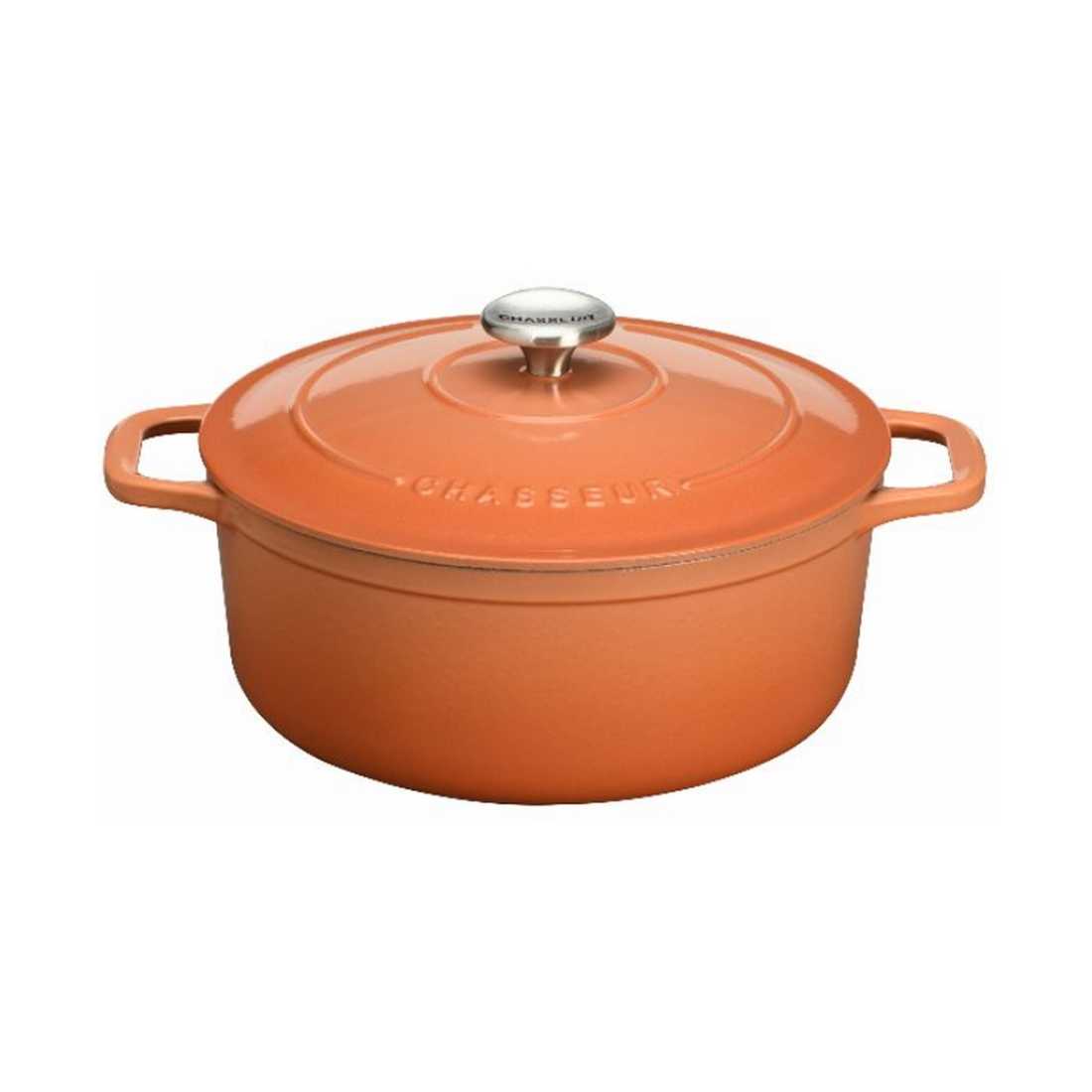 product image - Каструля з кришкою Chasseur ROUND CASSEROLE, об'єм 2,5 л, діаметр 20 см, мандариновий