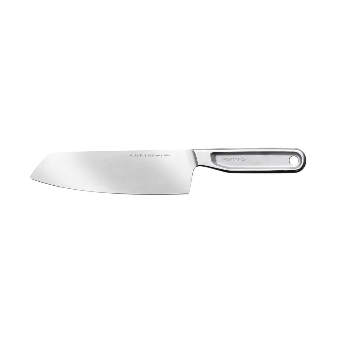 product image - Ніж Santoku Fiskars All Steel, довжина 17 см, сріблястий