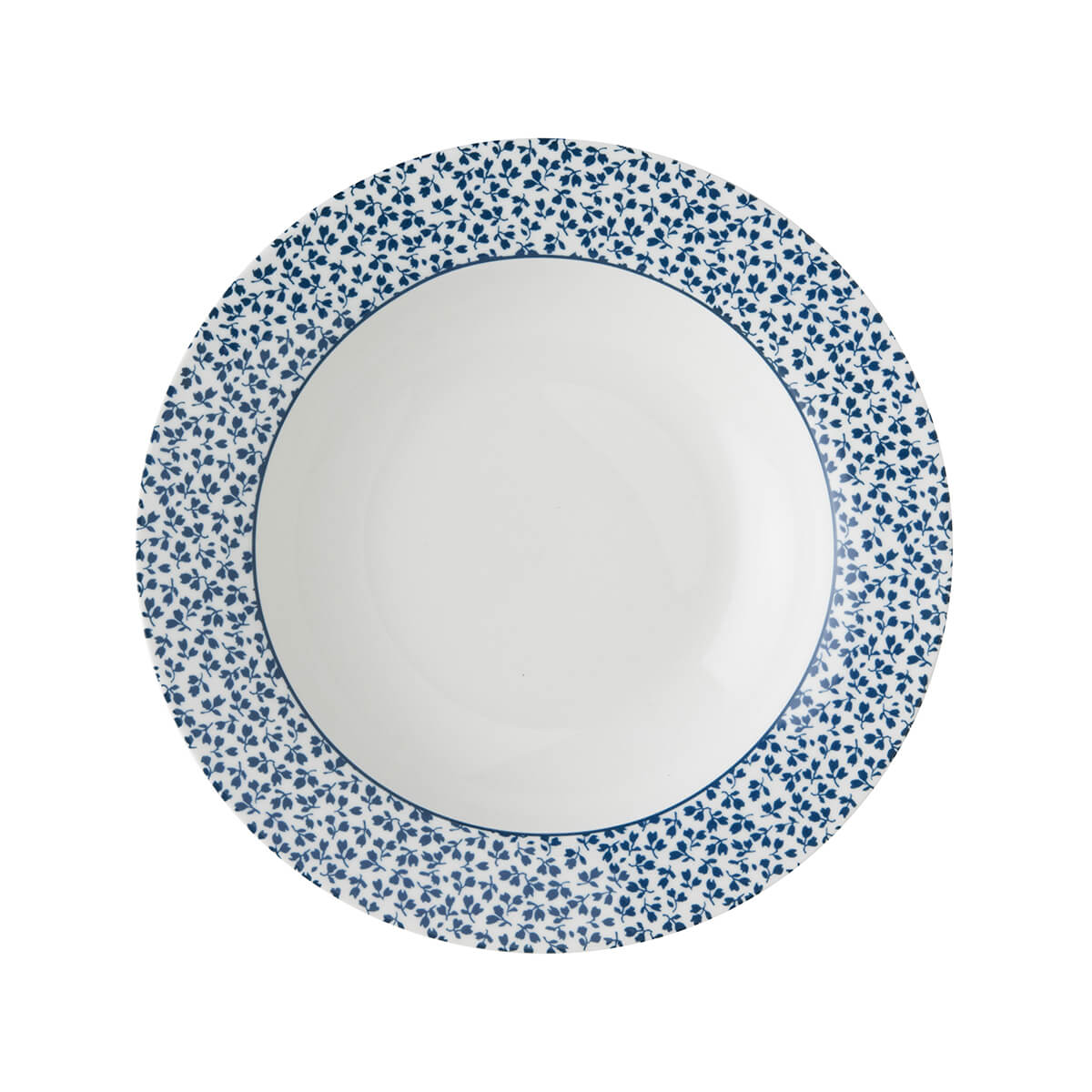 product image - Тарілка глибока порцелянова Laura Ashley BLUEPRINT, 22 см, білий в синю дрібну квітку