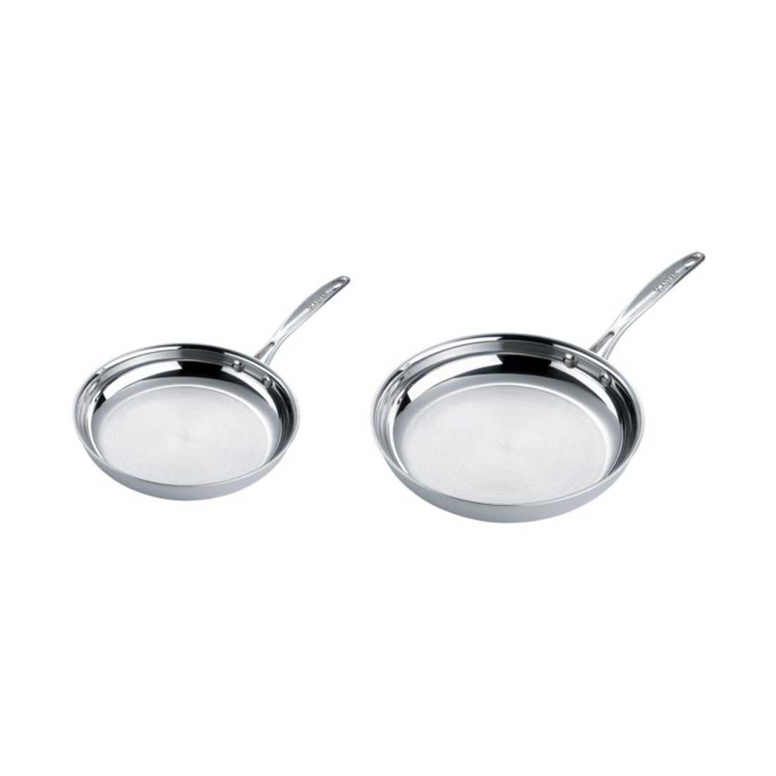 product image - Набір сковорідок Scanpan Fusion 5, діаметр 24 і 28 см, сріблястий, 2 шт