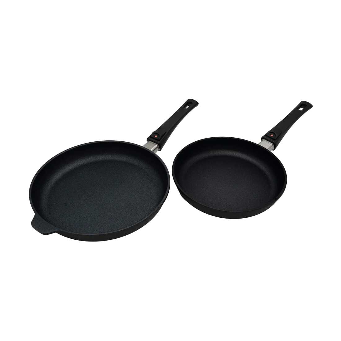 product image - Набір сковорідок зі знімною ручкою Swiss Diamond XD INDUCTION, діаметр 24 см і 28 см, чорний