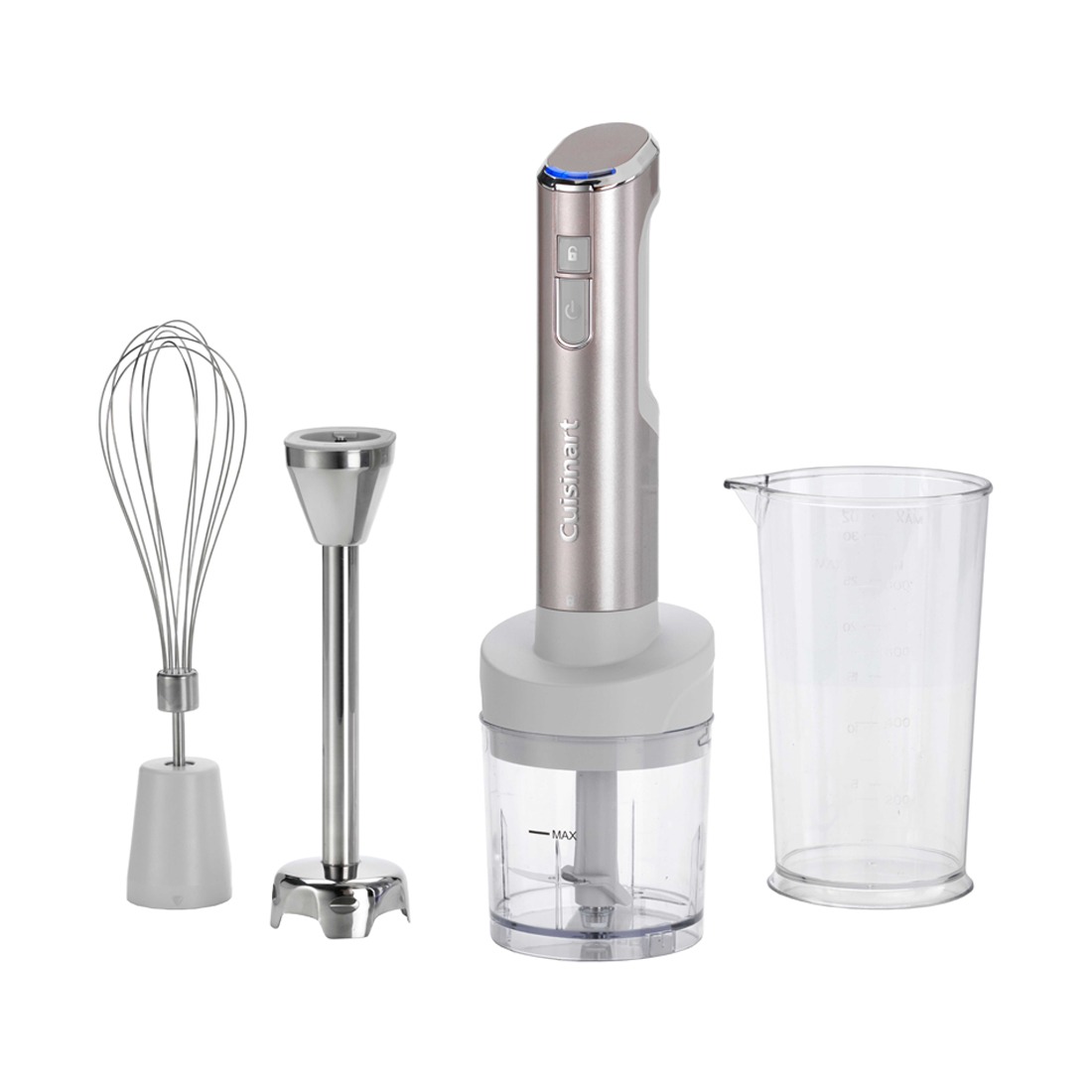 product image - Блендер занурювальний бездротовий Cuisinart, розмір 6 x 6,1 x 41,4 см, сріблясто-сірий