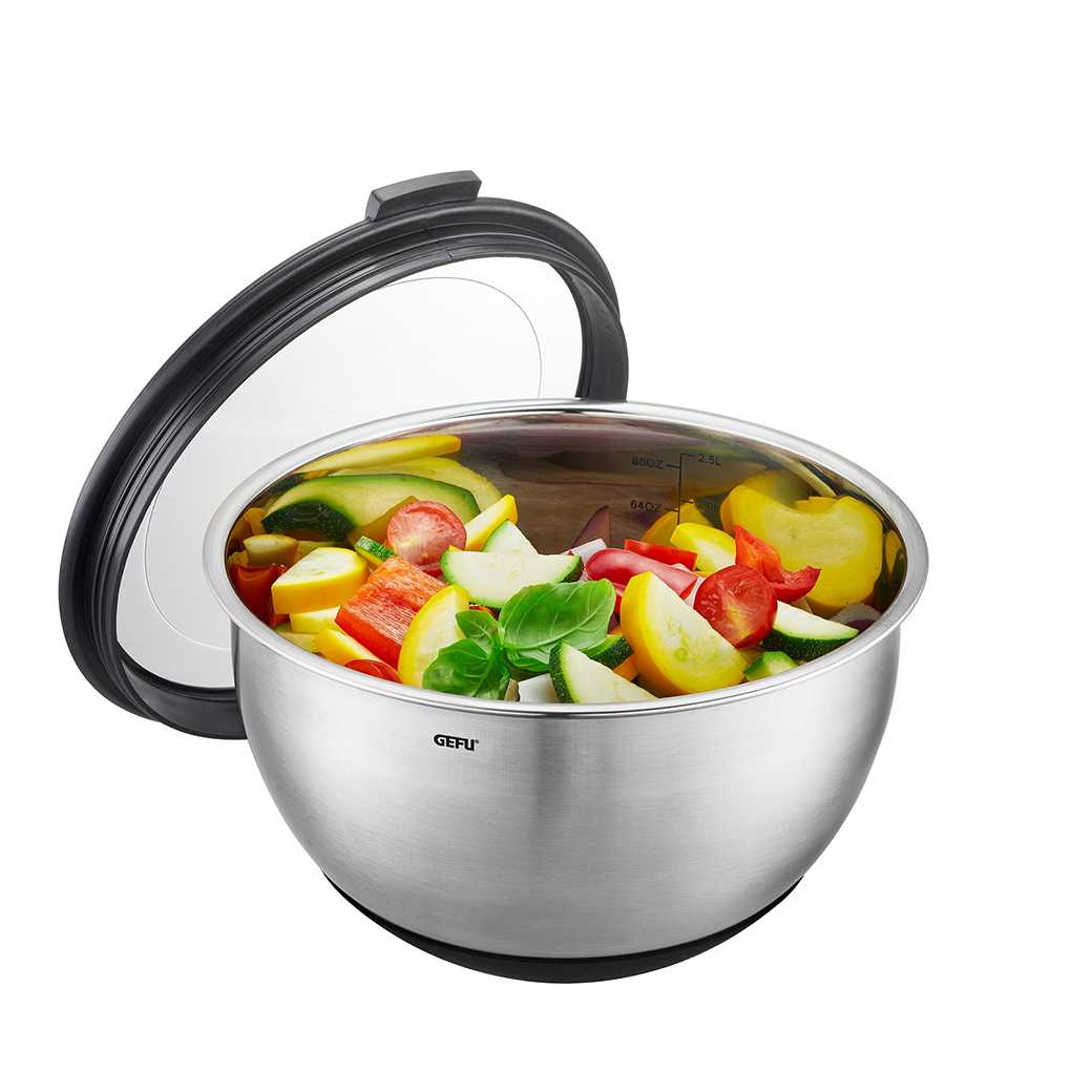 product image - Миска из нержавеющей стали Gefu MUOVO, диаметр 20 см, серебристый