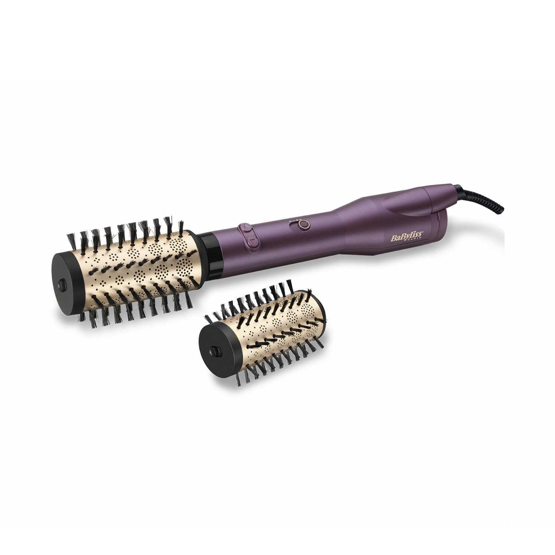 product image - Фен-щітка BaByliss Big Hair Dual, потужність 650 Вт, фіолетовий із золотистим