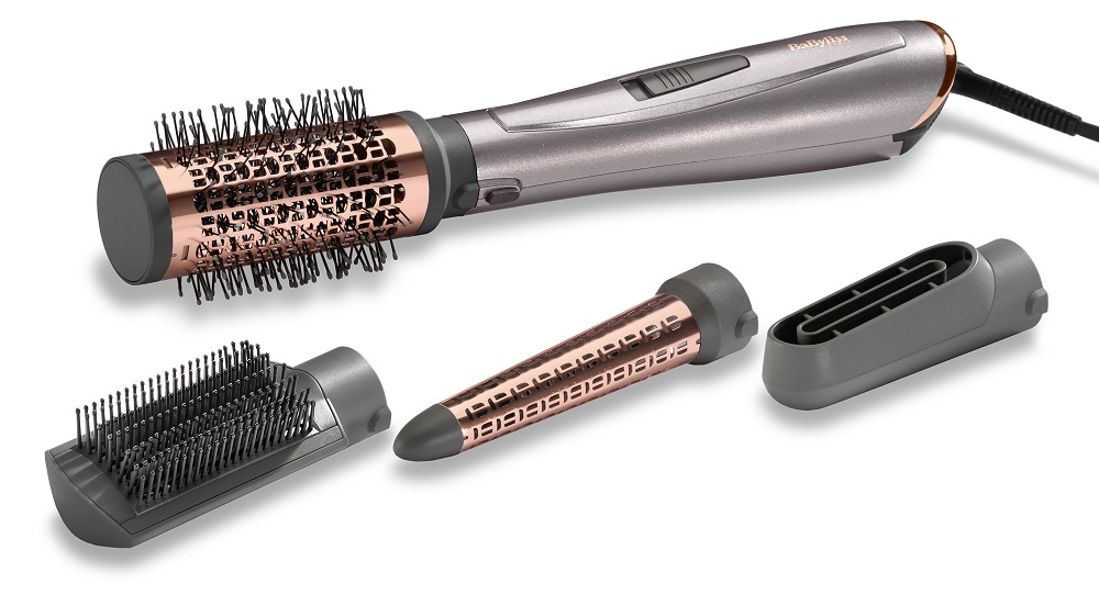 product image - Фен-щітка BaByliss Air Style 1000, потужність 1000 Вт, сірий із золотистим