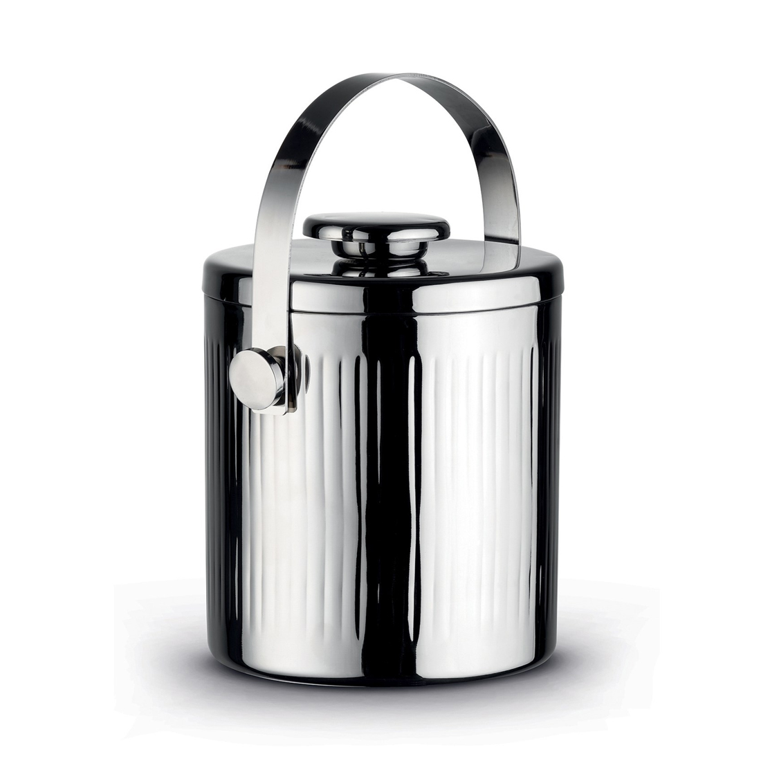 product image - Відро для льоду з кришкою Pozzi Milano Silver Nights, висота 17 см, сріблястий