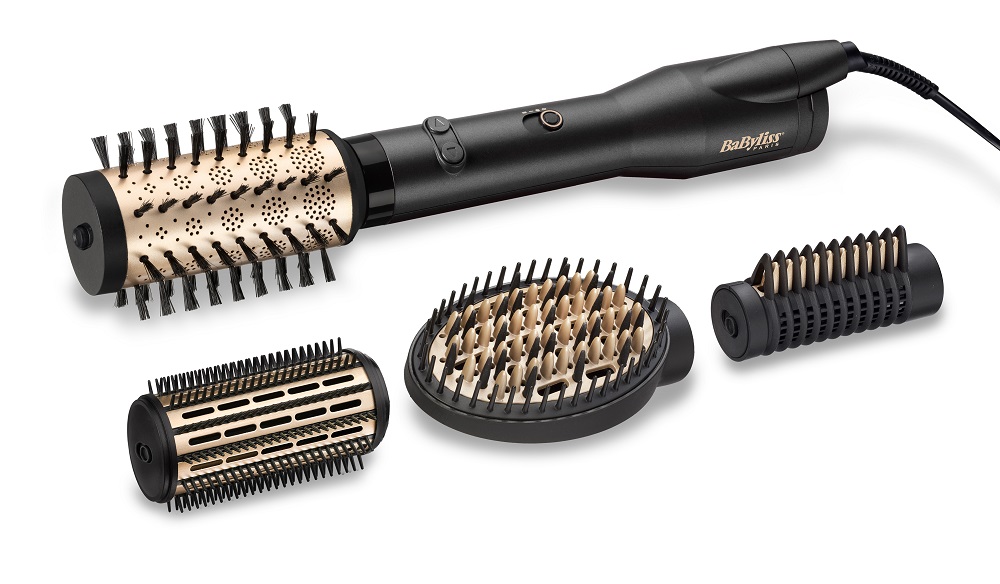 product image - Фен-щітка BaByliss Big Hair Luxe, потужність 650 Вт, чорний із золотистим