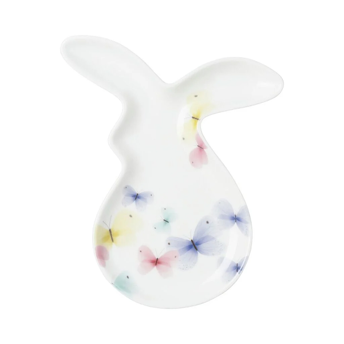 product image - Блюдо-кролик порцелянове Hutschenreuther Blumenwiese, 19×14 см, білий з малюнком