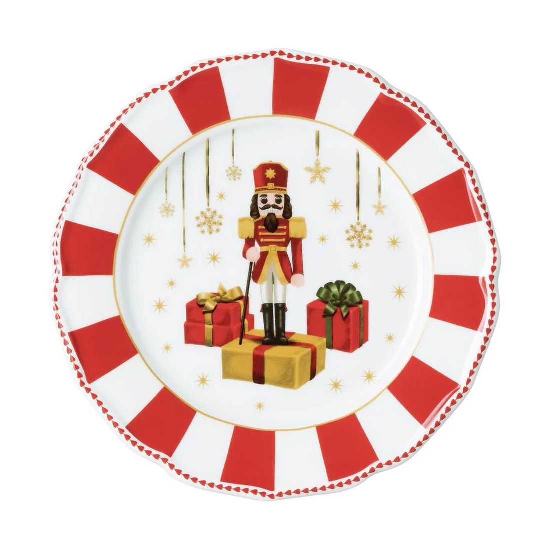 product image - Тарілка порцелянова Hutschenreuther CHRISTMAS LOVE, діаметр 22 см, білий з червоним