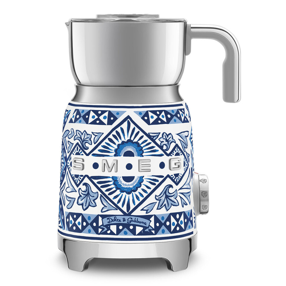 product image - Спінювач молока Smeg 50 STYLE / BLU MEDITERRANEO у колаборації з Dolce & Gabbana, різнокольоровий