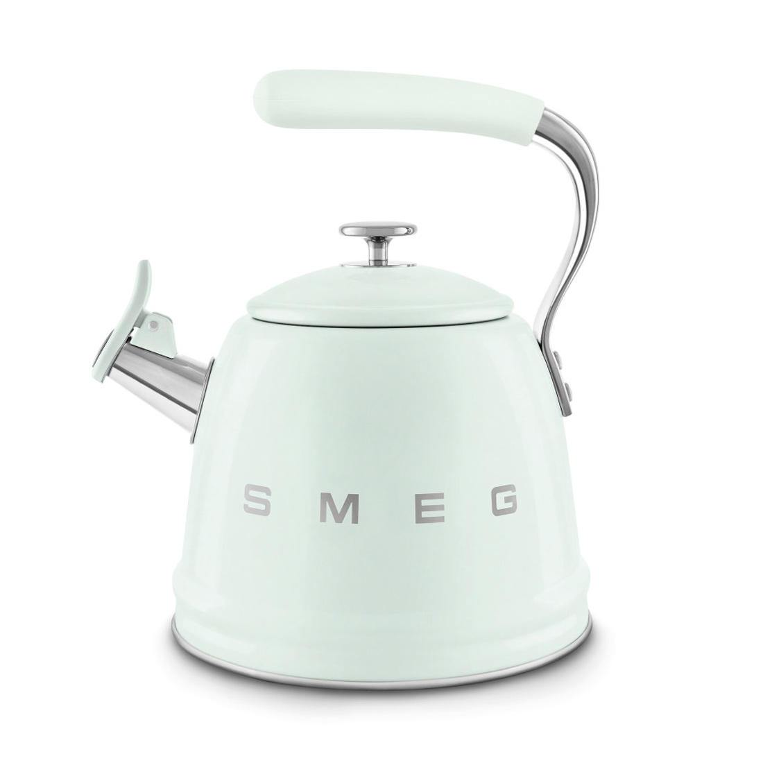 product image - Чайник со свистком Smeg 50'S STYLE, объем 2,3 л, пастельно-зеленый