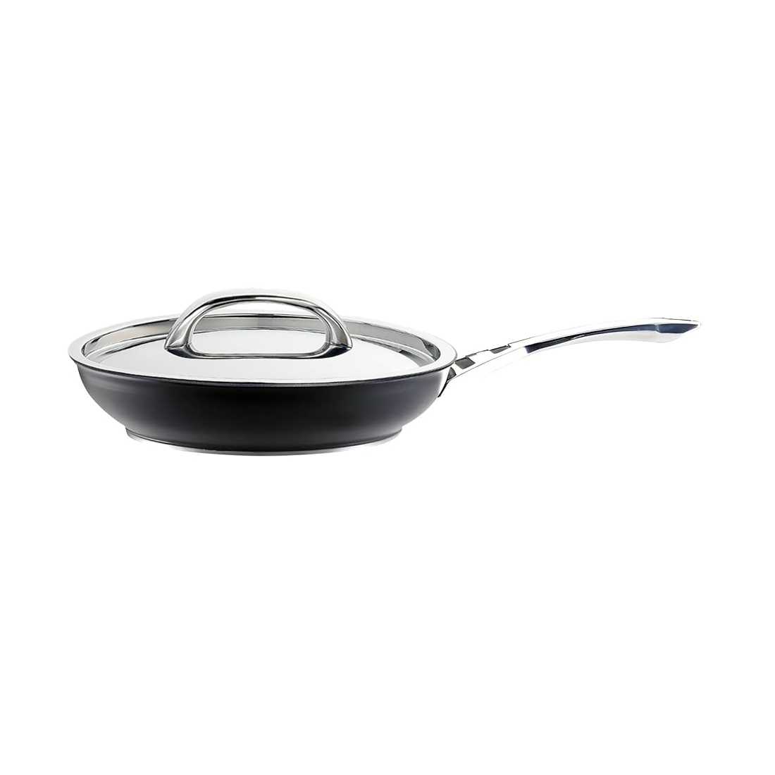 product image - Сковорода з металевою кришкою антипригарна Circulon Infinite Induction, діаметр 30 см, чорний