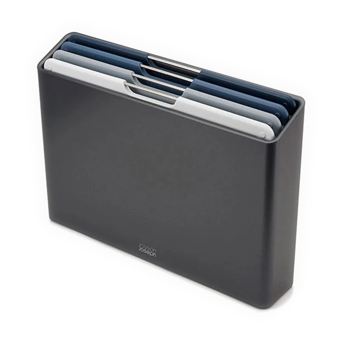 product image - Набір дощок розділювальних в кейсі Joseph Joseph FOLIO, 7,6x26,2x35,7 см, темно-сірий, 5 предметів