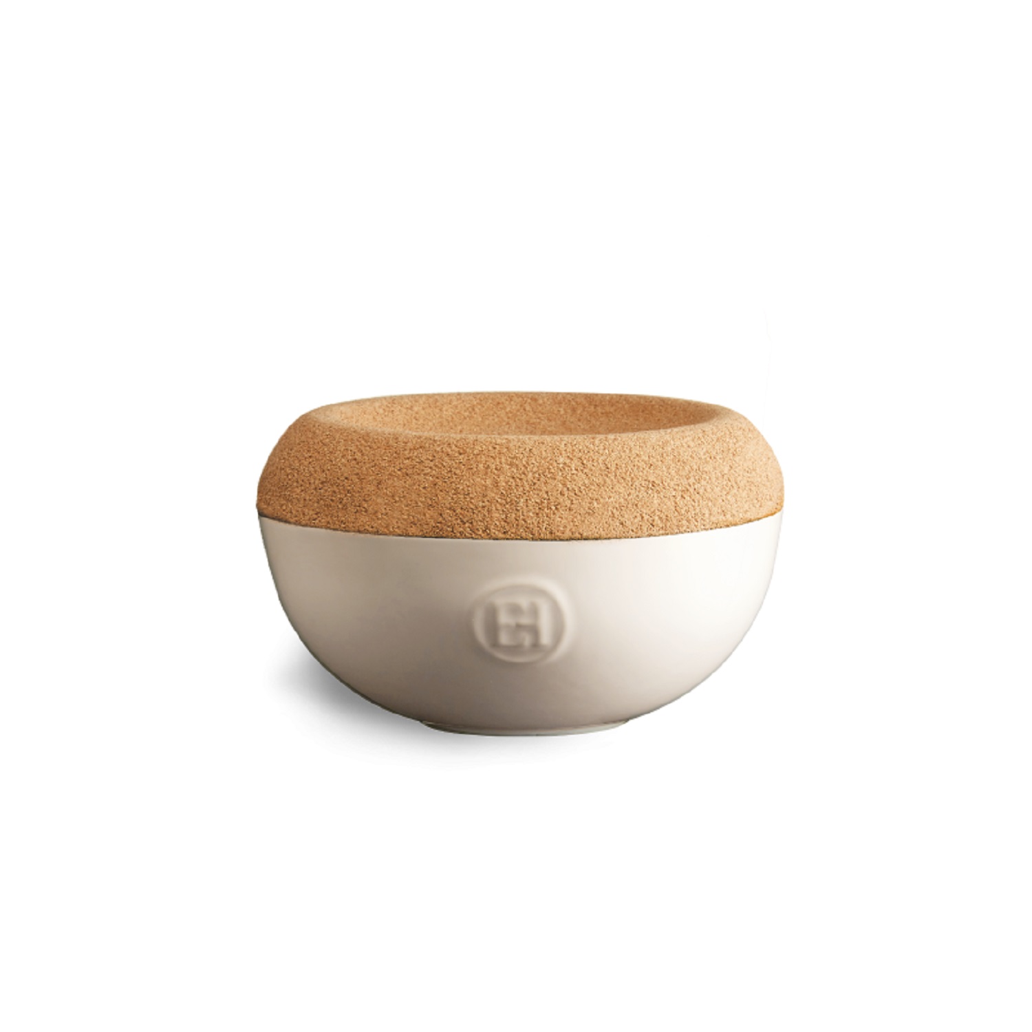 product image - Ємність для солі Emile Henry STORAGE, 14,6х8,6 см, білий з бежевим