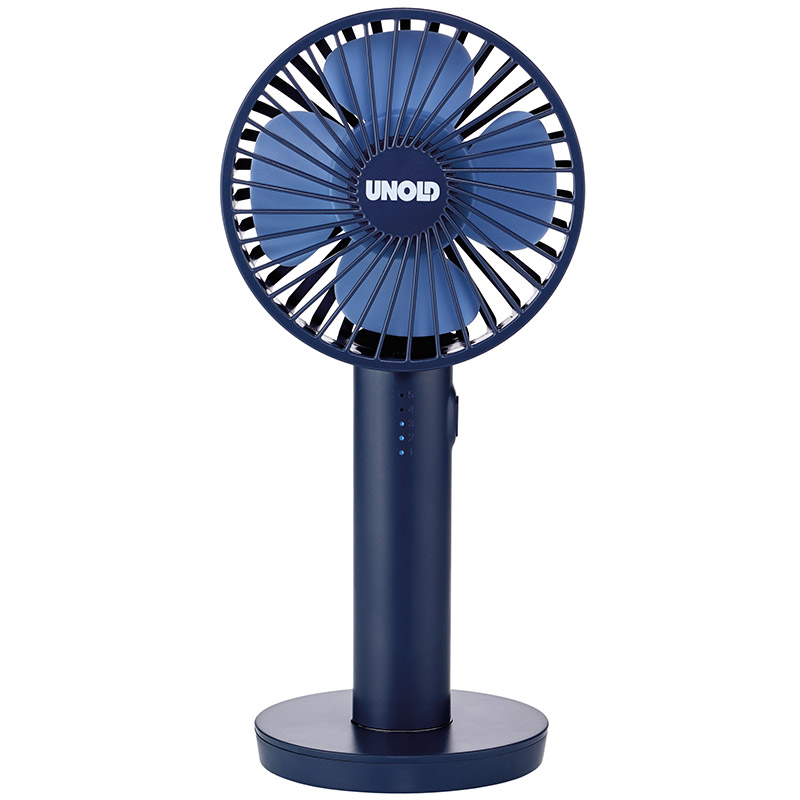 product image - Ручний вентилятор Unold HANDHELD FAN Breezy, висота 20,5 см, синій